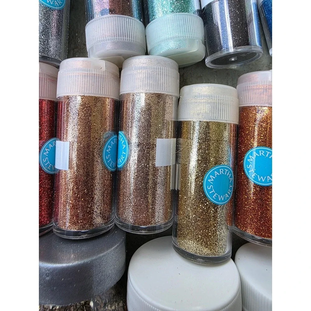Martha Stewart Heidi Swapp Recollections Glitter Embossing Craft Lot 30pc E3